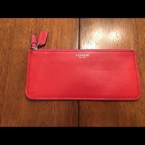 Coach leather pencil case
